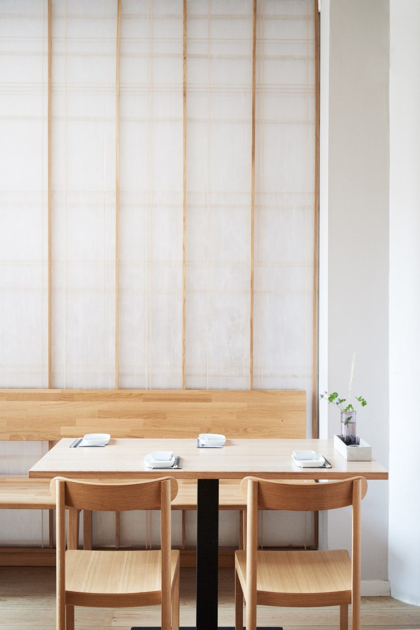 Copenhagen restaurant with Japanese-style interior