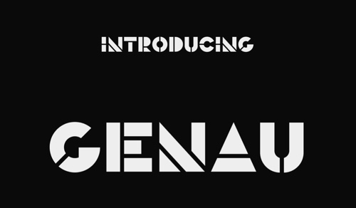 Home page of Genau font