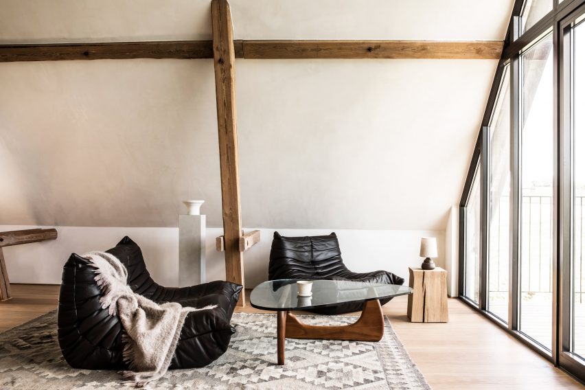 Living room of TypeO Loft in Sweden