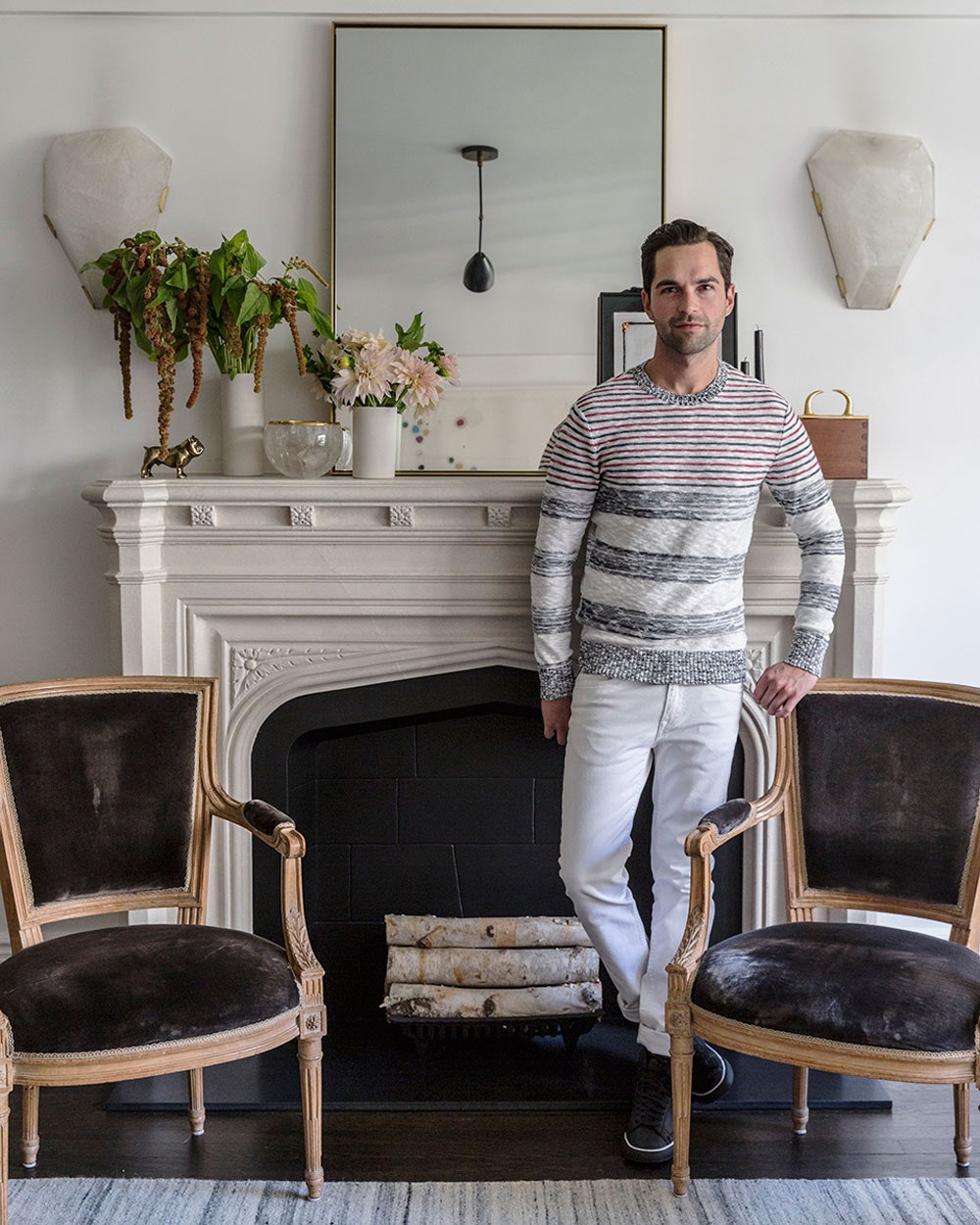 Designer Bennett Leifer in his NYC apartment