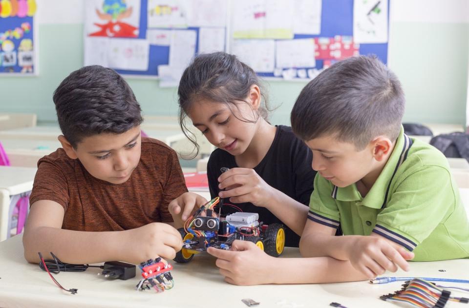 SP Robotic Works has robot and drone kits that can help learn from simple Scratch programming, C programming to Python and C sharp languages too