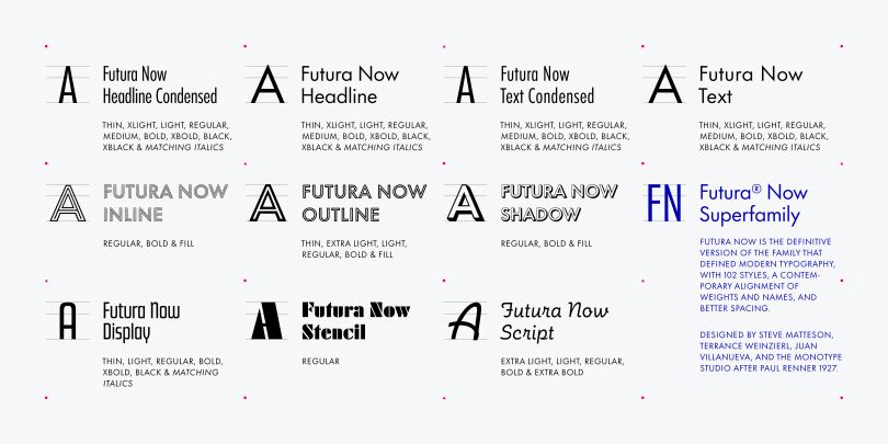 Futura Now, image courtesy of Monotype