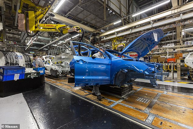 Nissan is the second largest vehicle producer in Britain behind Jaguar Land Rover, churning out 346,535 new cars in Sunderland in 2019. That was a decline in outputs of 22% on the year previous