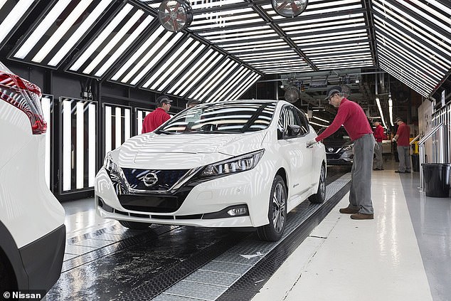 Nissan Sunderland currently produces the Qashqai and Juke SUVs as well as the electric Leaf (pictured)