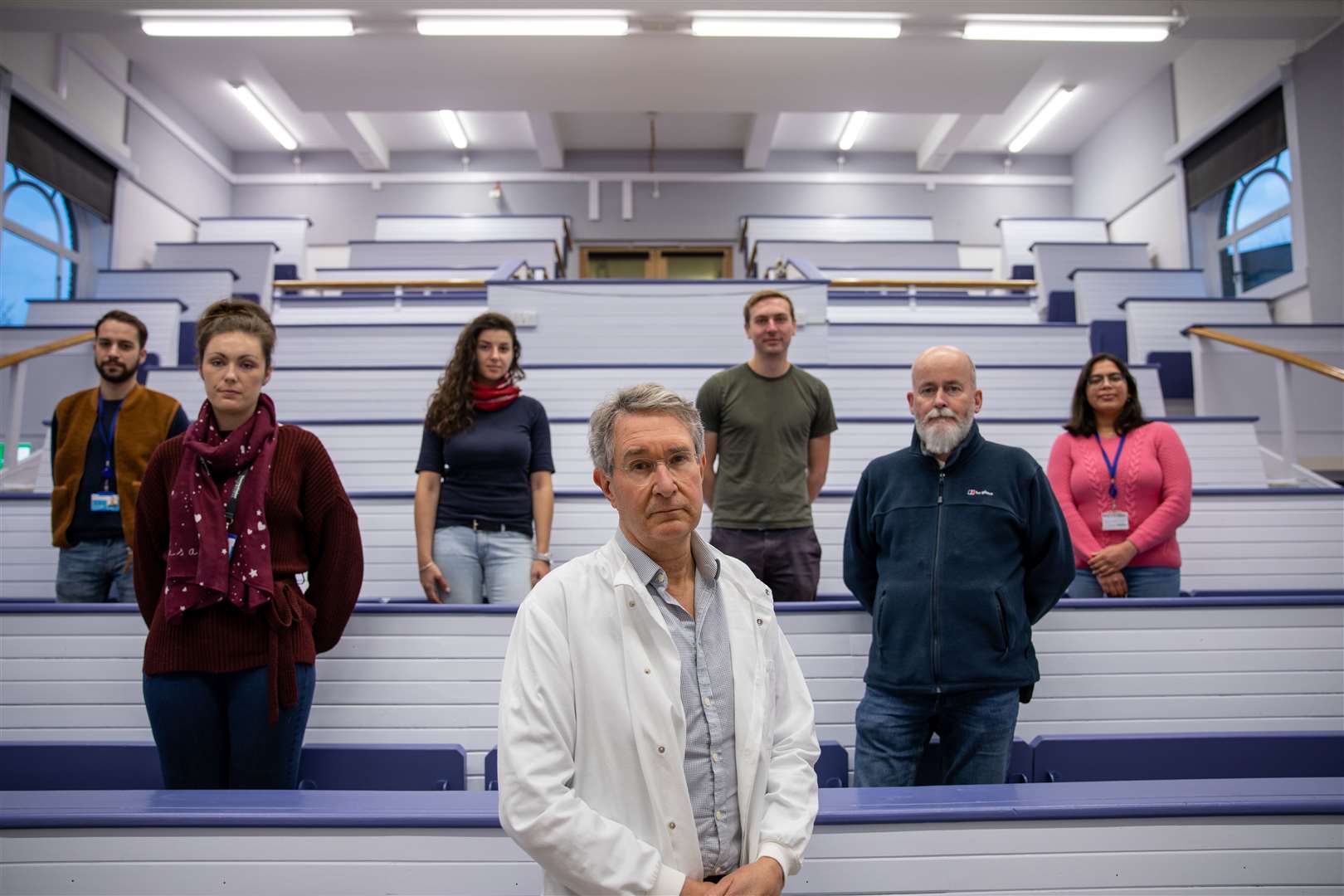 Professor Jonathan Heeney and the team at DIOSynVax. Picture: Lloyd Mann, University of Cambridge