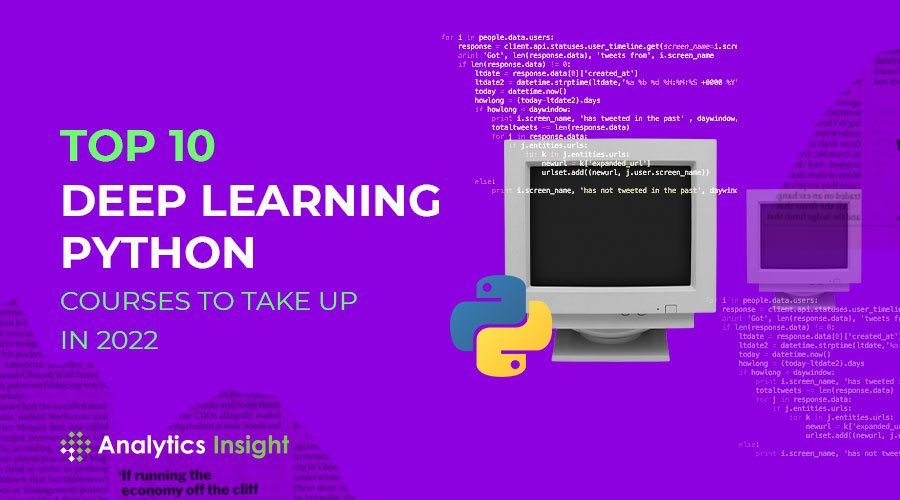 Deep learning Python courses