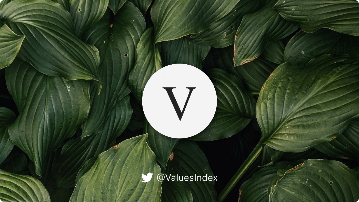 Values Index crypto ESG fund for values investing